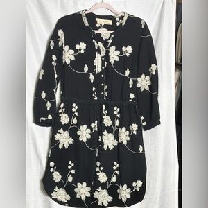 Anthropologie Isabella Sinclair Black and White 3/4 Sleeve